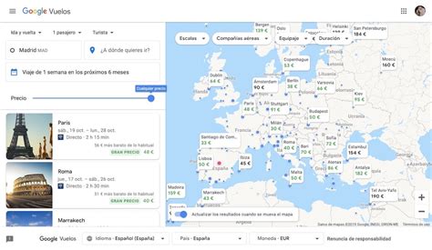 vuelos google maps
